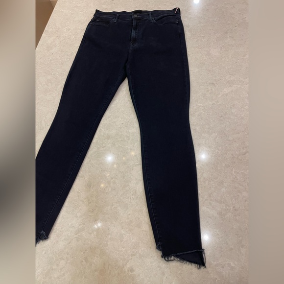 Mother The Stunner Zip Two Step Fray In Holding Hands Size 32 - Picture 3 of 9